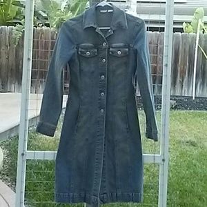 Cute long jean jacket